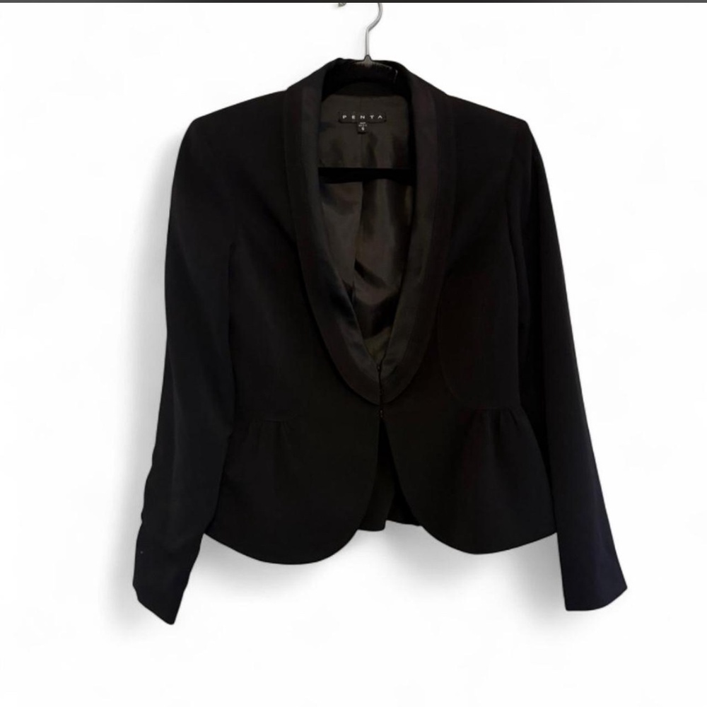 PENTA Black Peplum Blazer Fitted‎ Blazer Size 6